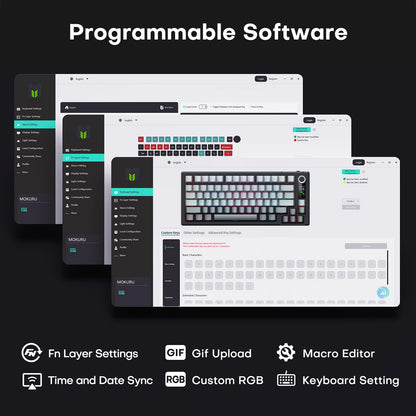 MOKURU 75% Wireless Mechanical RGB Keyboard