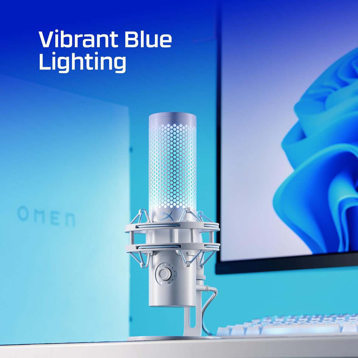USB Gaming Microphone with LED & Shock Mount