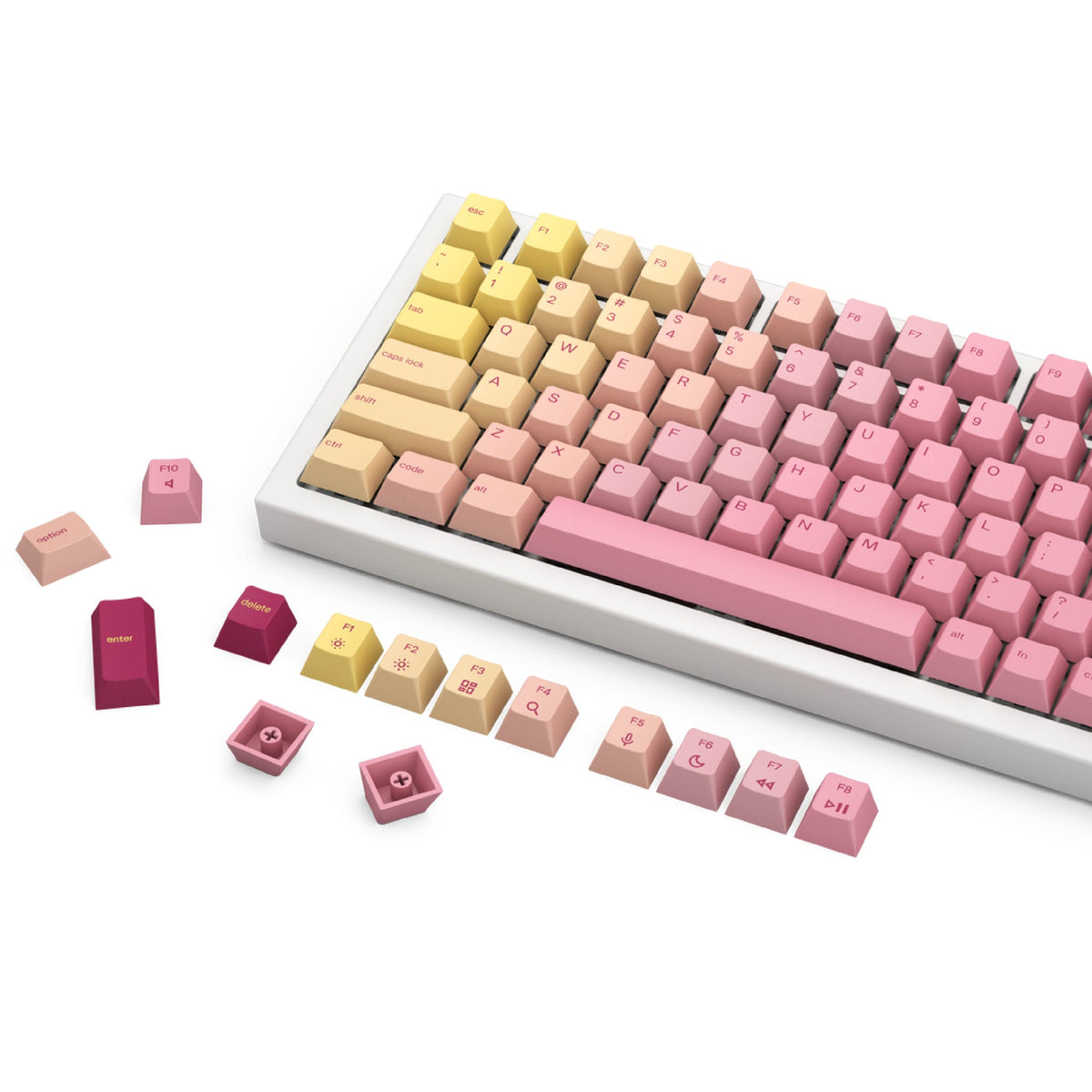 114-Key PBT Keycap Set with Dye-Sublimated Legends