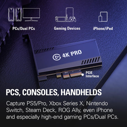 Elgato 4K Pro Capture Card with 8K60 Passthrough