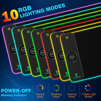 RGB Mouse Pad with 15W Magnetic Wireless Charging