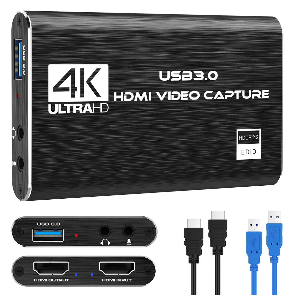4K HDMI Video Capture Card for Streaming