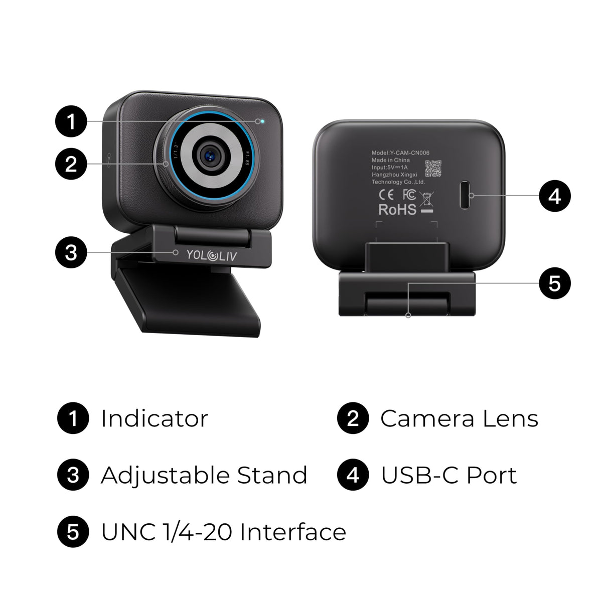 YoloLiv YoloCam S3 4K Bluetooth Streaming Webcam