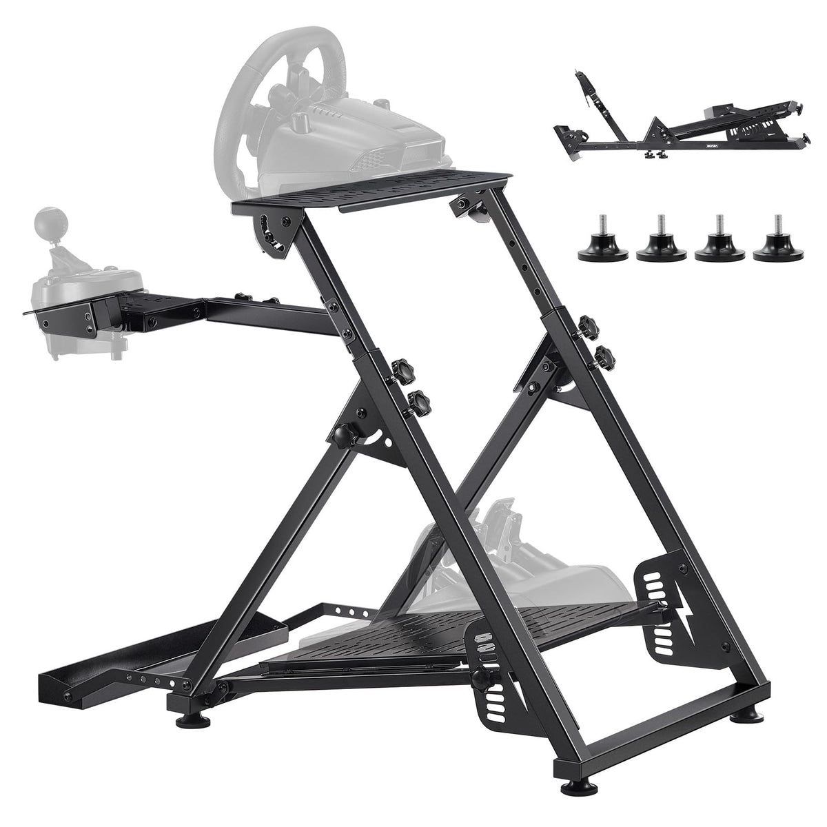Adjustable Racing Wheel Stand for Driving Simulators