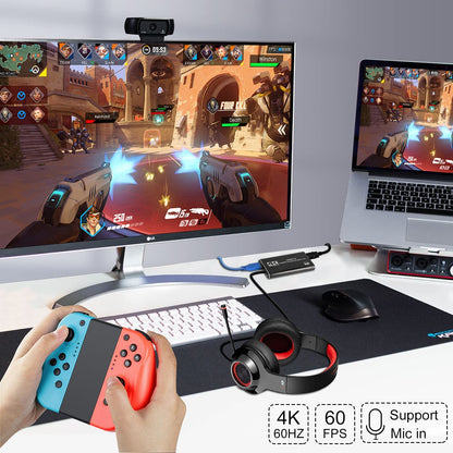 4K HDMI Video Capture Card for Streaming