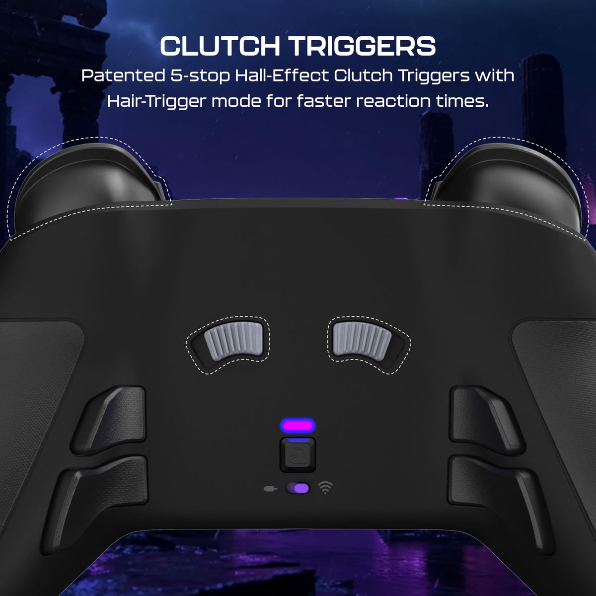 Wireless Pro Gaming Controller with Hall Effect Sticks
