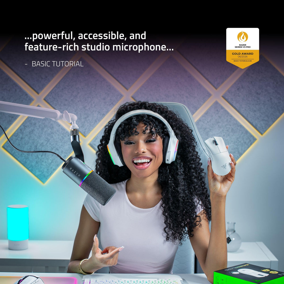Dynamic USB-C & XLR Microphone for Streaming