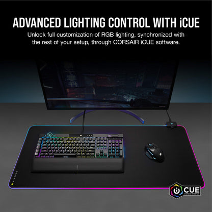 XXL RGB Gaming Desk Mat with Dual USB Hub
