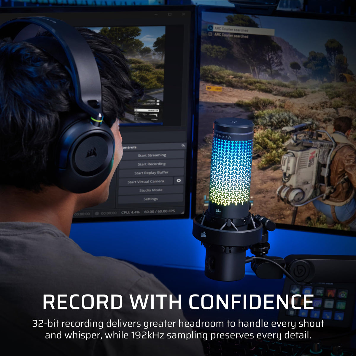 USB RGB Condenser Microphone for Gaming & Streaming