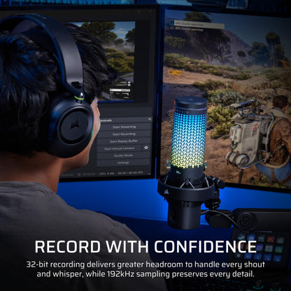 USB RGB Condenser Microphone for Gaming & Streaming