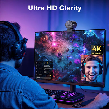 EMEET S600 4K Webcam with Sony Sensor & Fill Light