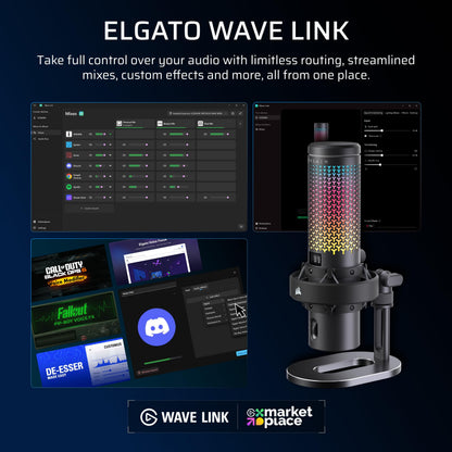 USB RGB Condenser Microphone for Gaming & Streaming