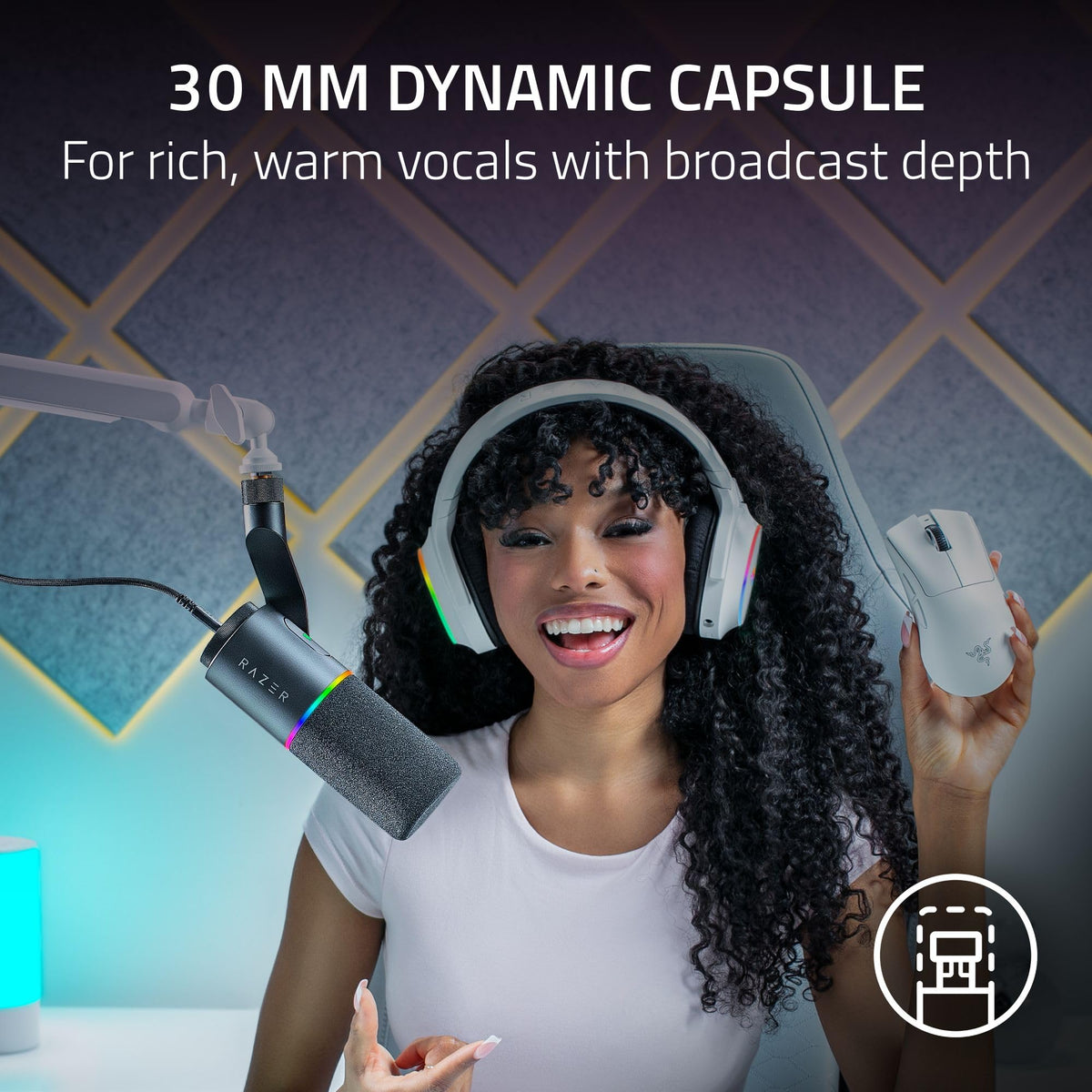 Dynamic USB-C & XLR Microphone for Streaming