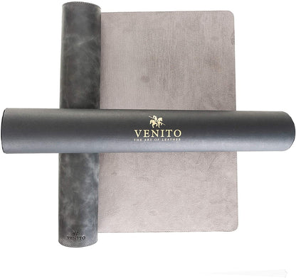 Premium Leather Desk Mat – Large 36 × 19 Inch