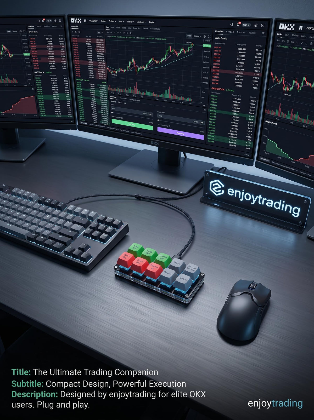 Trading Keyboard with One-Touch Order Controls