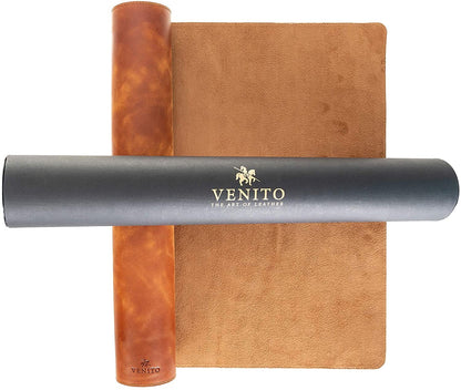 Premium Leather Desk Mat – Large 36 × 19 Inch