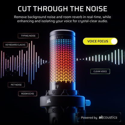 USB RGB Condenser Microphone for Gaming & Streaming