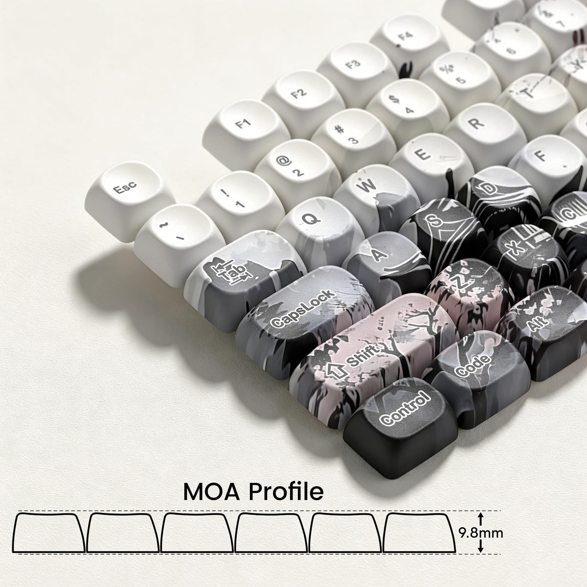 PBT Mechanical Keycap Set with MOA Profile