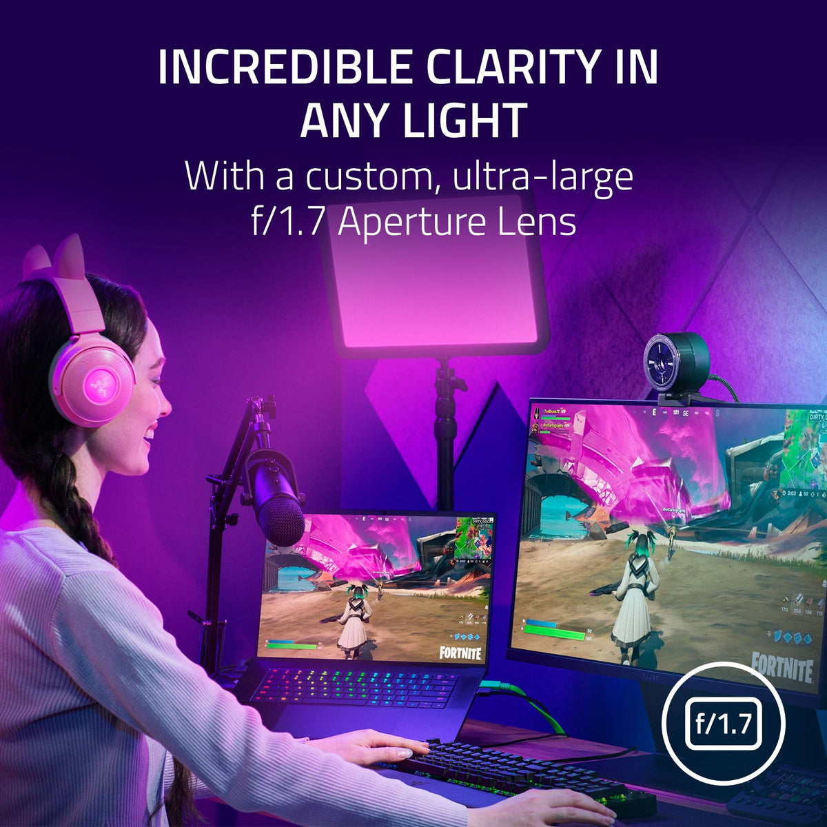 Razer Kiyo Pro Ultra 4K Webcam with Large Sensor