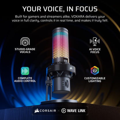 USB RGB Condenser Microphone for Gaming & Streaming
