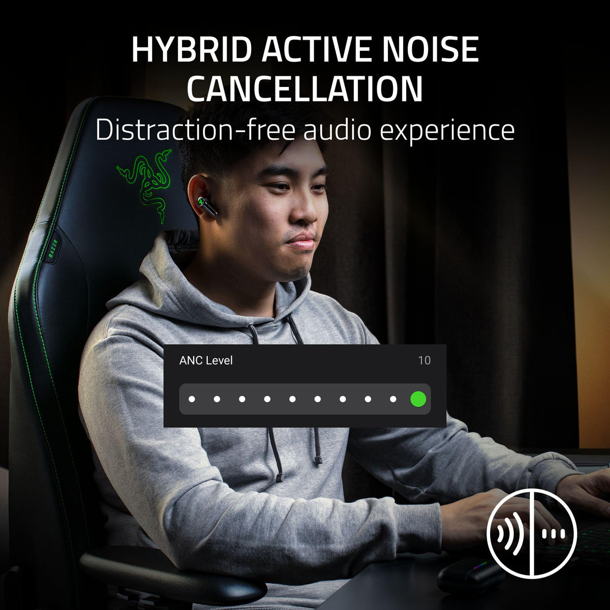 Wireless Gaming Earbuds with ANC & Multi-Platform