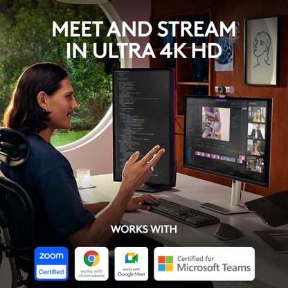 Logitech MX Brio 4K Webcam with 60 FPS Video
