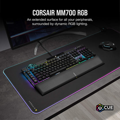 XXL RGB Gaming Desk Mat with Dual USB Hub